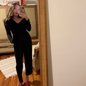 Designer Asymmetric Black Women's Jumpsuit